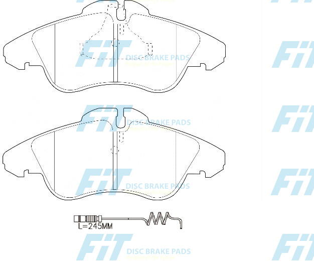 FiT : BRAKE PADS : FP0950E